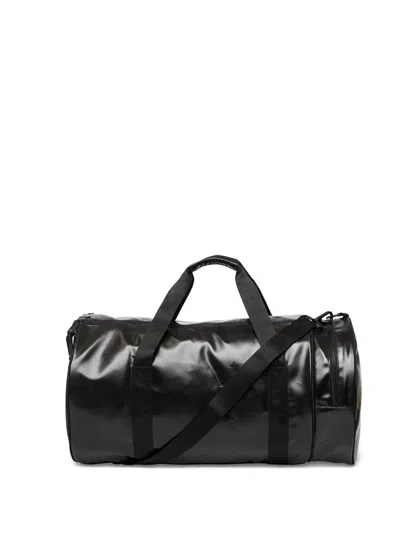 Fred Perry Tonal Large Barrel Bag (35l) In Black