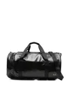Fred Perry Large Barrel Travel Bag With Dual Handles In Black