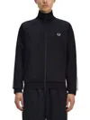 Fred Perry Track Jacket In Black