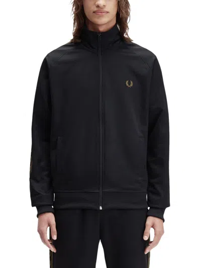 FRED PERRY FRED PERRY "TRACK" JACKET WITH CONTRASTING WEBBING