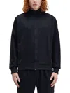 Fred Perry Track Jacket With Contrasting Webbing In Blue