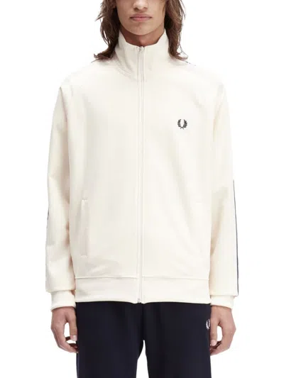 Fred Perry Track" Jacket With Contrasting Webbing In Neutral