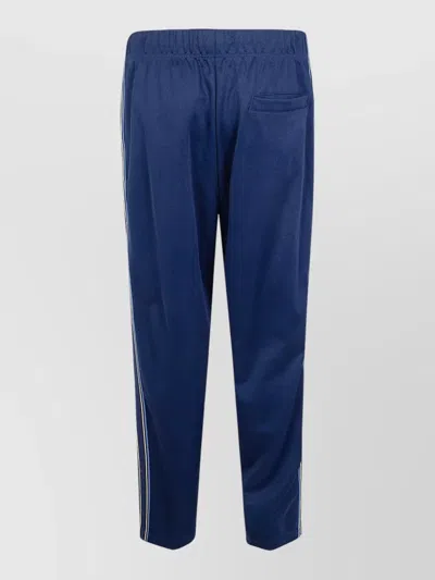 Fred Perry Tramline Tape Side Stripe Track Shorts In Blue