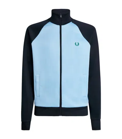 Fred Perry Tricot Track Jacket In Purple
