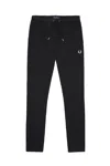 Fred Perry Trousers Black In Nero Neri E Grigi