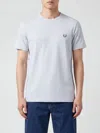 Fred Perry Logo-embroidered T-shirt In Blue