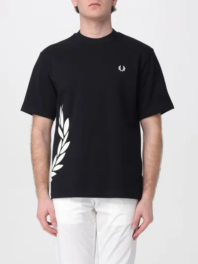Fred Perry T-shirt Men  In Black
