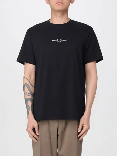 Fred Perry T-shirt Men  In Black