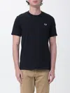 Fred Perry Logo-embroidered T-shirt In Blue