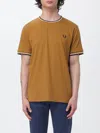 Fred Perry Tシャツ  メンズ カラー クリーム In Brown