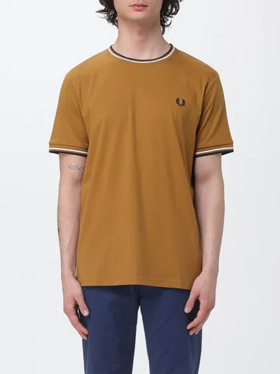 Fred Perry Tシャツ  メンズ カラー クリーム In Brown