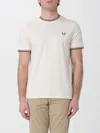 Fred Perry T-shirt Men  In White