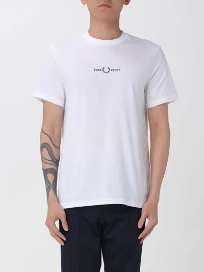 Fred Perry T-shirt Men  In White