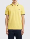 Fred Perry Polo Shirt  Men Color Lemon In Yellow