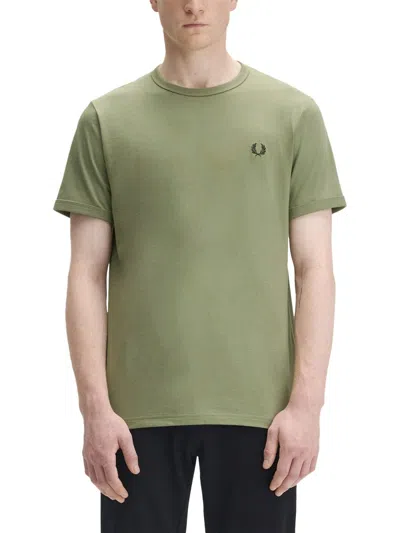 Fred Perry T-shirt Ringer In Green
