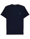 Fred Perry T-shirt With Logo In Blue