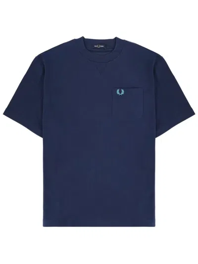 Fred Perry T-shirt With Logo In Blue