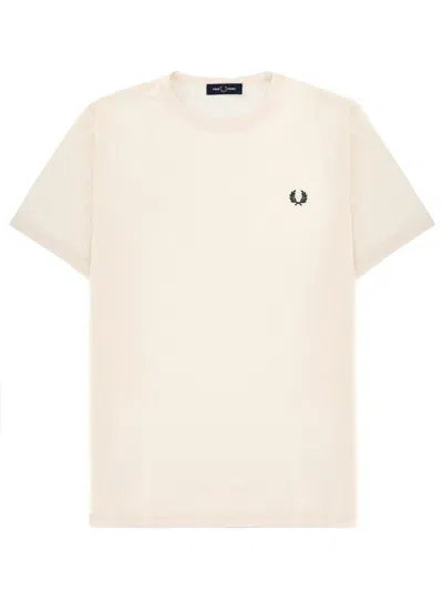 Fred Perry T-shirt With Logo In Neutral