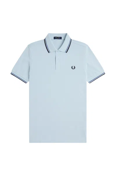 Fred Perry T-shirts And Polos Azure In Blue