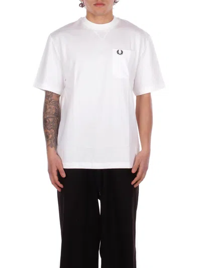 Fred Perry T-shirts And Polos In Bianco Chiari E Naturali
