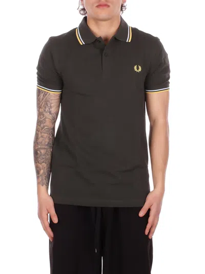 Fred Perry T-shirts And Polos In Verde Blu E Verdi