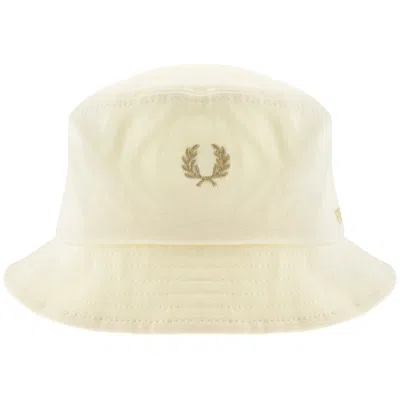 Fred Perry Twill Bucket Hat Cream In Neutral
