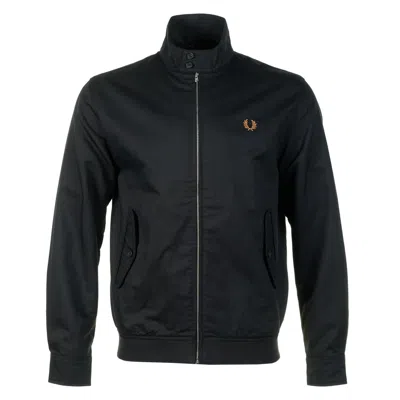 Fred Perry Twill Harrington Jacket Black