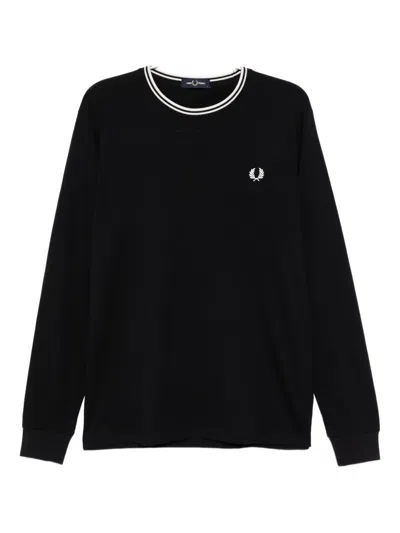 Fred Perry Twin T-shirt In Black