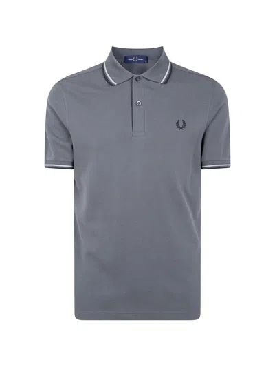 Fred Perry Twin Tipped  Polo Shirt In Gray