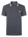 Fred Perry Logo-detail Polo Shirt In Green
