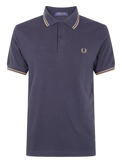 FRED PERRY "FRED PERRY" TWIN TIPPED FRED PERRY SHIRT,FP.M3600P.55 S77 BLACK SHADEDSTONE