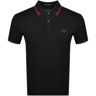 Fred Perry Twin Tipped Polo Black