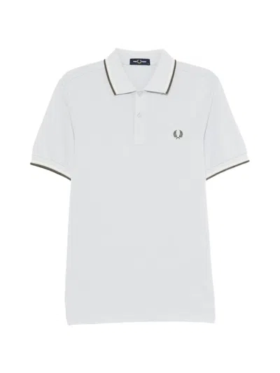 Fred Perry Twin Tipped Polo In Blue