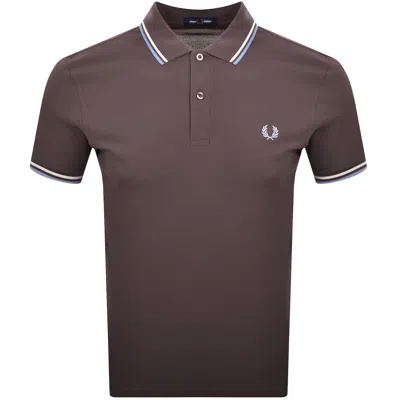 Fred Perry Twin Tipped Polo Brown