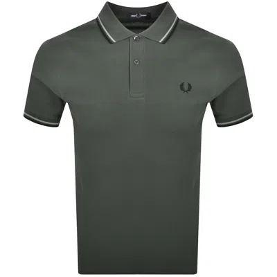 Fred Perry Twin Tipped Polo Field Green