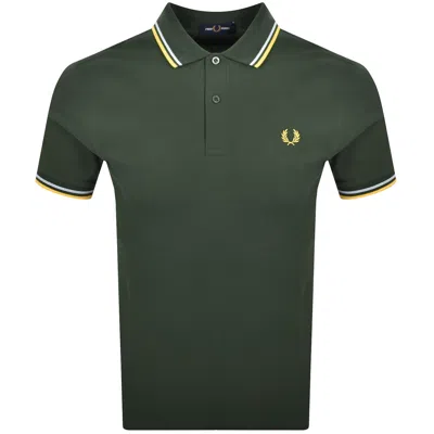 Fred Perry Twin Tipped Polo Hunting Green