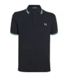 Fred Perry Twin Tipped Polo Shirt In Black