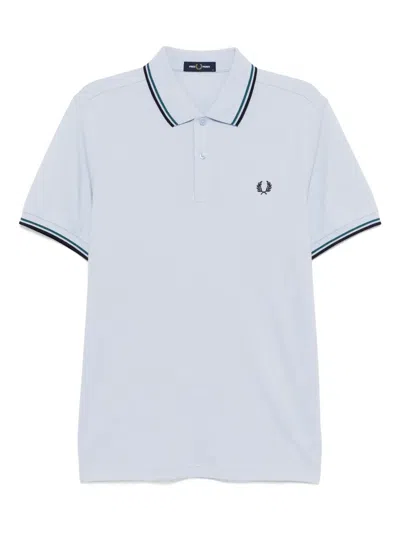 Fred Perry Twin-tipped Polo Shirt In Blue