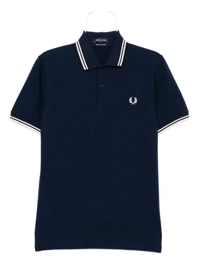Fred Perry Poloshirt Mit Streifendetails In Blue