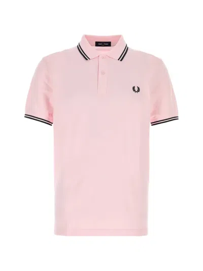 Fred Perry Twin Tipped Polo Shirt In Pink