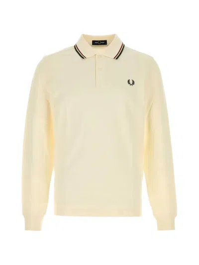 Fred Perry Twin Tipped Polo Shirt In Neutral