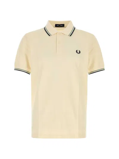 Fred Perry Twin Tipped Polo Shirt In Neutral