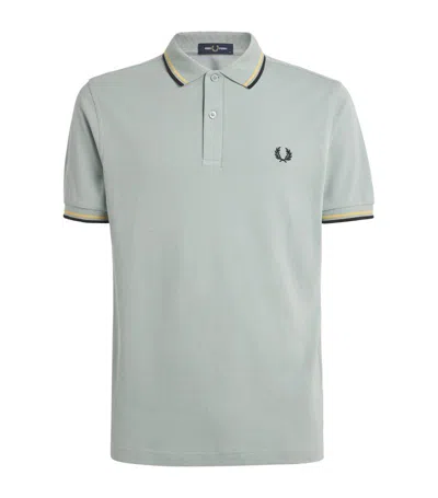 Fred Perry Twin Tipped Polo Shirt In Blue