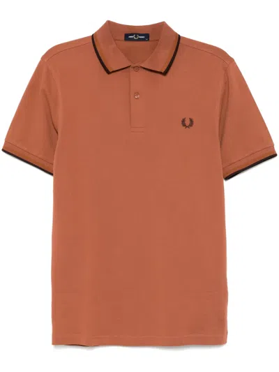 Fred Perry Poloshirt Mit Streifendetails In Brown