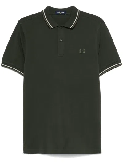 Fred Perry Twin Tipped Polo Shirt In Grün