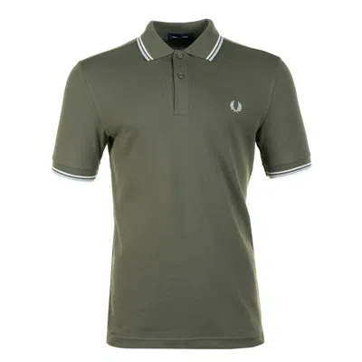 Fred Perry Twin Tipped Polo Shirt Lawn Green