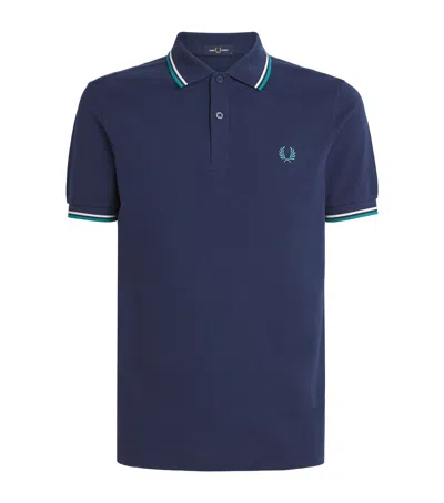 Fred Perry Twin Tipped Polo Shirt In Purple