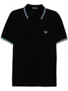 Fred Perry Poloshirt Mit Streifendetails In Schwarz