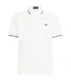 Fred Perry Twin Tipped Polo Shirt In White