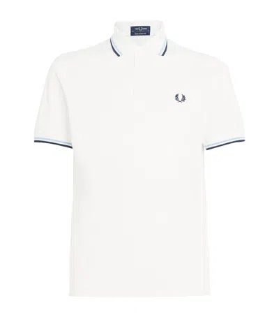 Fred Perry Twin Tipped Polo Shirt In White